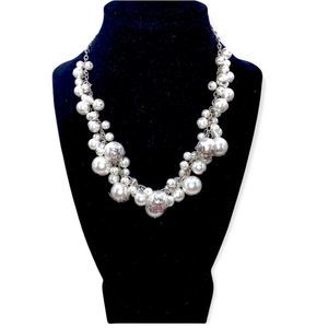 MULTI pearlescent chain necklace 18”